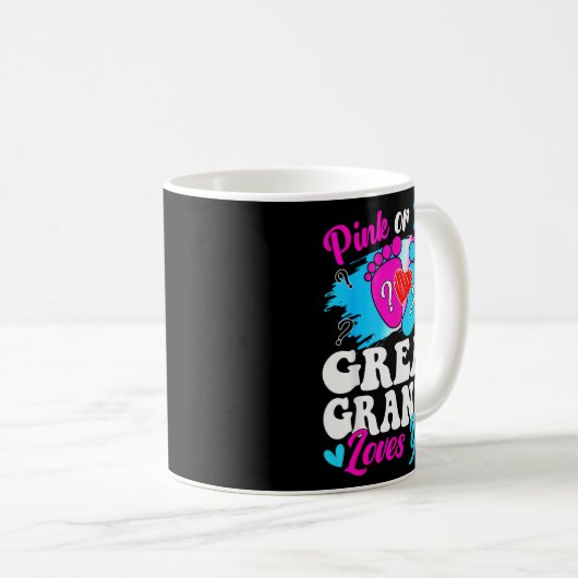 Nk Or Blue Great Gr Love You Baby Gender Reveal Kaffeetasse (VorderseiteRechts)