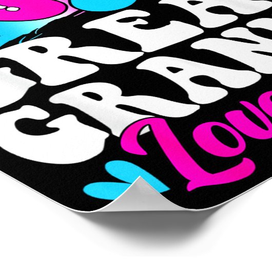 Nk Or Blue Great Gr Love You Baby Gender Reveal Poster (Ecke)