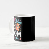Nk Or Blue Mom Loves You Gender Reveal Christmas  Kaffeetasse (Vorderseite Links)