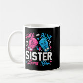Nk Or Blue Sister Loves You Boxing Gender Reveal Kaffeetasse (Links)