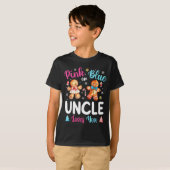 Nk Or Blue Uncle Loves You Gender Reveal Christmas T-Shirt (Vorne ganz)
