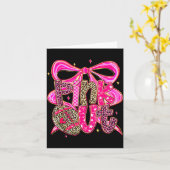 Nk Out Breast Cancer Football Coquette Bow Mom Gir Karte (Gelbe Blume)