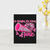 Nk Out Football Cheer For The Breast Cancer Awaren Karte (Gelbe Blume)