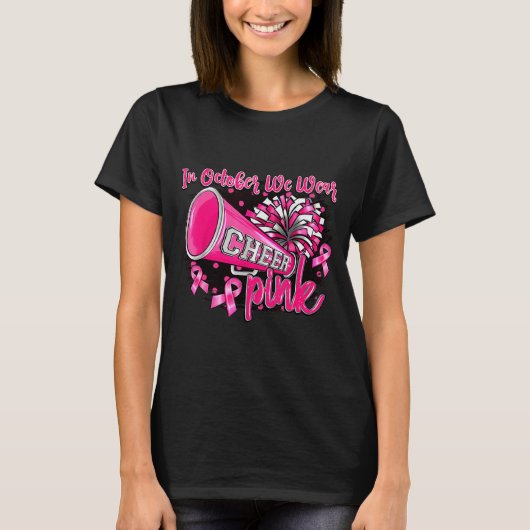 Nk Out Football Cheer For The Breast Cancer Awaren T-Shirt (Vorderseite)
