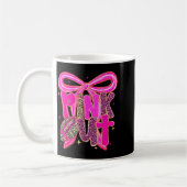 Nk Out Leopard Football Bow Breast Cancer Awarenes Kaffeetasse (Links)