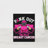 Nk Out Tackle Breast Cancer Awareness American Foo Karte (Vorderseite)