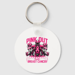Nk Out Tackle Breast Cancer Awareness American Foo Schlüsselanhänger