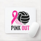 Nk Out Volleyball Breast Cancer Awareness Nk Ribbo Mousepad (Mit Mouse)