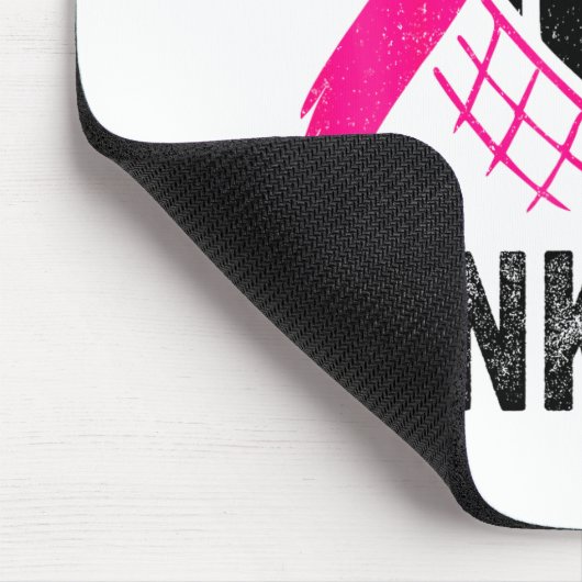 Nk Out Volleyball Breast Cancer Awareness Nk Ribbo Mousepad (Ecke)