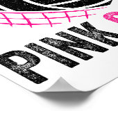 Nk Out Volleyball Breast Cancer Awareness Nk Ribbo Poster (Ecke)