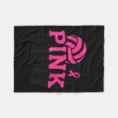 Nk Out Volleyball Breast Cancer Awareness Suprt Ri Fleecedecke (Vorderseite (Horizontal))