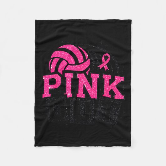 Nk Out Volleyball Breast Cancer Awareness Suprt Ri Fleecedecke (Vorderseite)