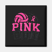 Nk Out Volleyball Breast Cancer Awareness Suprt Ri Magnet (Vorne)
