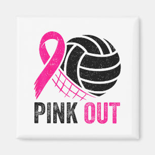 Nk Out Volleyball Brustkrebsbewusstsein Nk Band Magnet