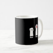 Nk Paw Prints Pet Lover Rock Paper Scissors Hand G Kaffeetasse (VorderseiteRechts)