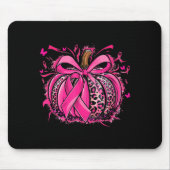 Nk Pumpkin Leopard Coquette Bow Breast Cancer Awar Mousepad (Vorne)