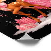 Nk Reindeer Coquette Bow Christmas Tree Pajamas Gi Poster (Ecke)