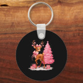 Nk Reindeer Coquette Bow Christmas Tree Pajamas Gi Schlüsselanhänger (Vorderseite)