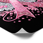 Nk Ribbon Angel Wings Breast Cancer Awareness Wome Poster (Ecke)