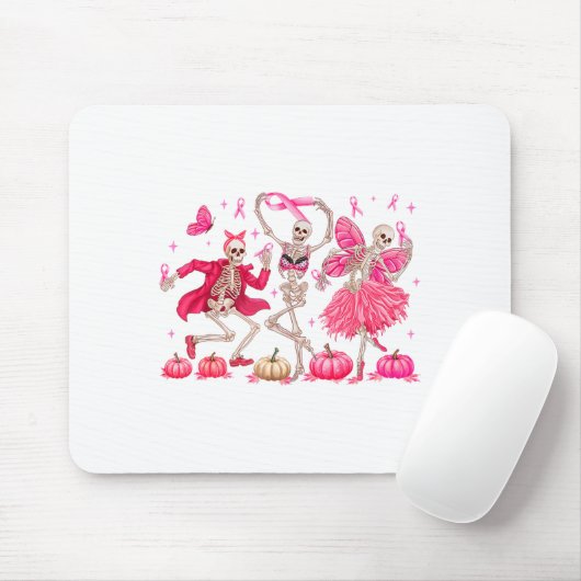 Nk Ribbon Breast Cancer Awareness Skeleton Women M Mousepad (Mit Mouse)