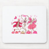 Nk Ribbon Breast Cancer Awareness Skeleton Women M Mousepad (Vorne)