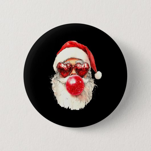 Nk Santa Christmas Bubble Gum Nk Sungles Button (Vorderseite)