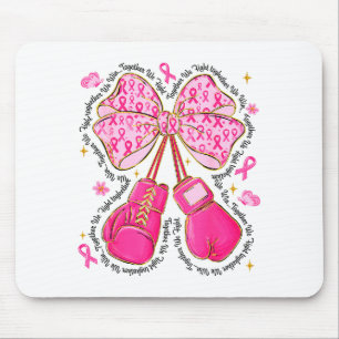 Nk-Schleifen-Boxhandschuhe Brustkrebs-Bewusstsein Mousepad