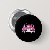 Nk Schneemann Schneemann Frohe Weihnachtsbaum Frau Button (Vorne & Hinten)