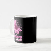 Nk Sunflower Breast Cancer Awareness Ribbon In Oct Kaffeetasse (Vorderseite Links)