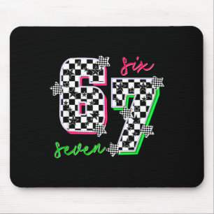 Nk und Grün 67 Sechs Sieben Meme Kariert 6 7 Mädch Mousepad