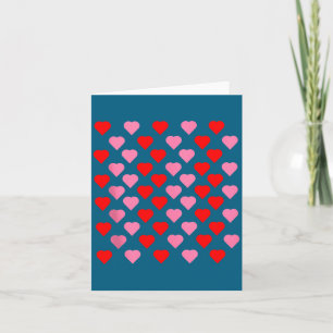 Nk und rote Herzen Liebhaber Lustiger Valentinstag Karte