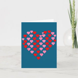 Nk und rote Herzen Liebhaber Lustiger Valentinstag Karte