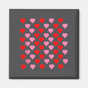 Nk und rote Herzen Liebhaber Lustiger Valentinstag Magnet