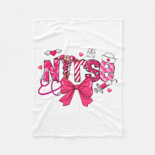 Nk Valentine Nurse Coquette Bow Cuds Favorite  Fleecedecke (Vorderseite)