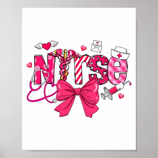 Nk Valentine Nurse Coquette Bow Cuds Favorite  Poster (Vorne)