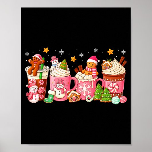 Nk Weihnachtskaffee Xmas Lebkuchenmann-Keks Poster (Vorne)