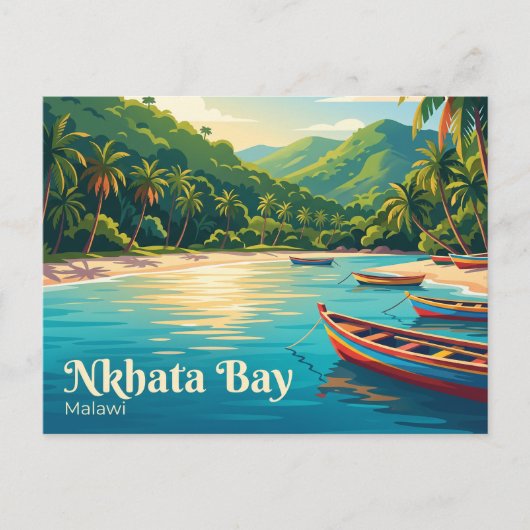 Nkhata Bay Malawi Postkarte (Vorderseite)