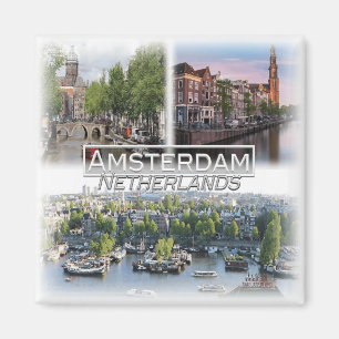 NL0028 Europa, Niederlande, Amsterdam, Kühlschrank Magnet