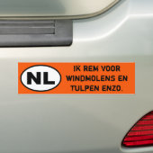NL-Aufkleber - I Break für Windmühlen (niederländi Autoaufkleber (Auf Auto)