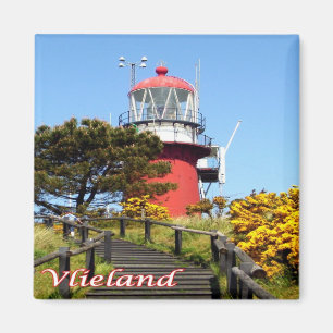 NL-Niederlande-Friesen-Vlieland-Leuchtturm Magnet