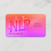 🤖 NLP Engineer Chatbot Developer Conversation AI Visitenkarte (Vorderseite)