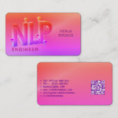 🤖 NLP Engineer Chatbot Developer Conversation AI Visitenkarte (Vorne/Hinten)