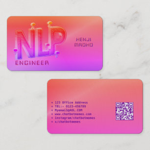 🤖 NLP Engineer Chatbot Developer Conversation AI Visitenkarte