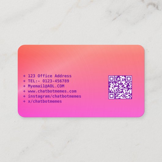 🤖 NLP Engineer Chatbot Developer Conversation AI Visitenkarte (Rückseite)