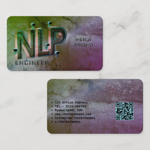 🤖NLP-Ingenieur Chatbot-Entwickler Konversations-K Visitenkarte