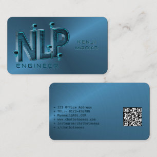 🤖NLP-Ingenieur Chatbot-Entwickler Konversations-K Visitenkarte