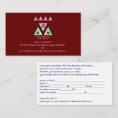 NM-Spendenkarte Visitenkarte (Vorne/Hinten)