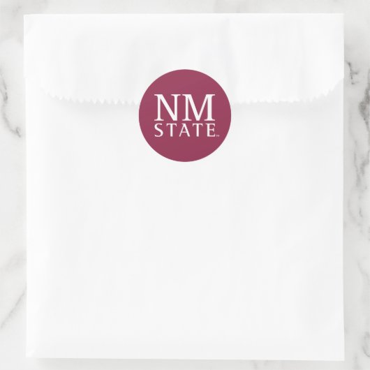 NM State Runder Aufkleber (Tasche)