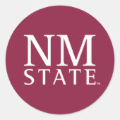 NM State Runder Aufkleber (Vorderseite)