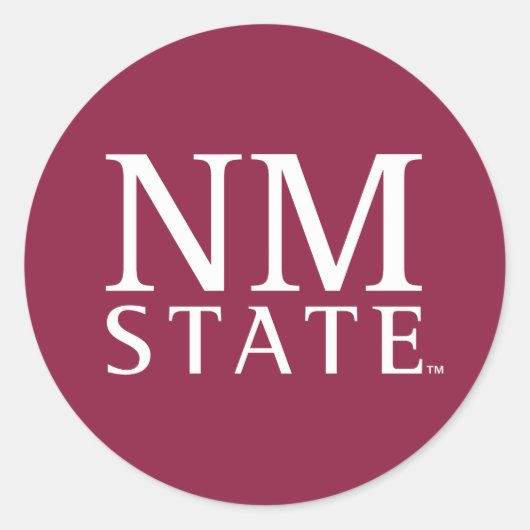NM State Runder Aufkleber (Vorderseite)